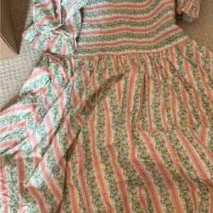 NWT Ivy City Co Floral Striped Dress